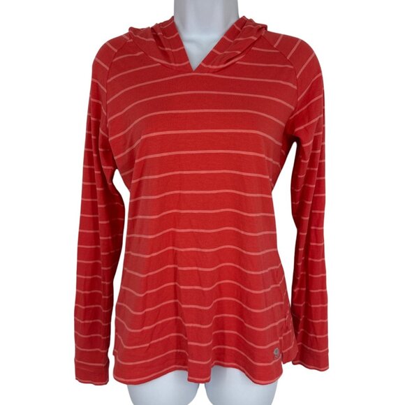 Mountain Hardwear Womens Lightweight Striped Long Sleeve Hoodie Top Size S - Picture 1 of 9